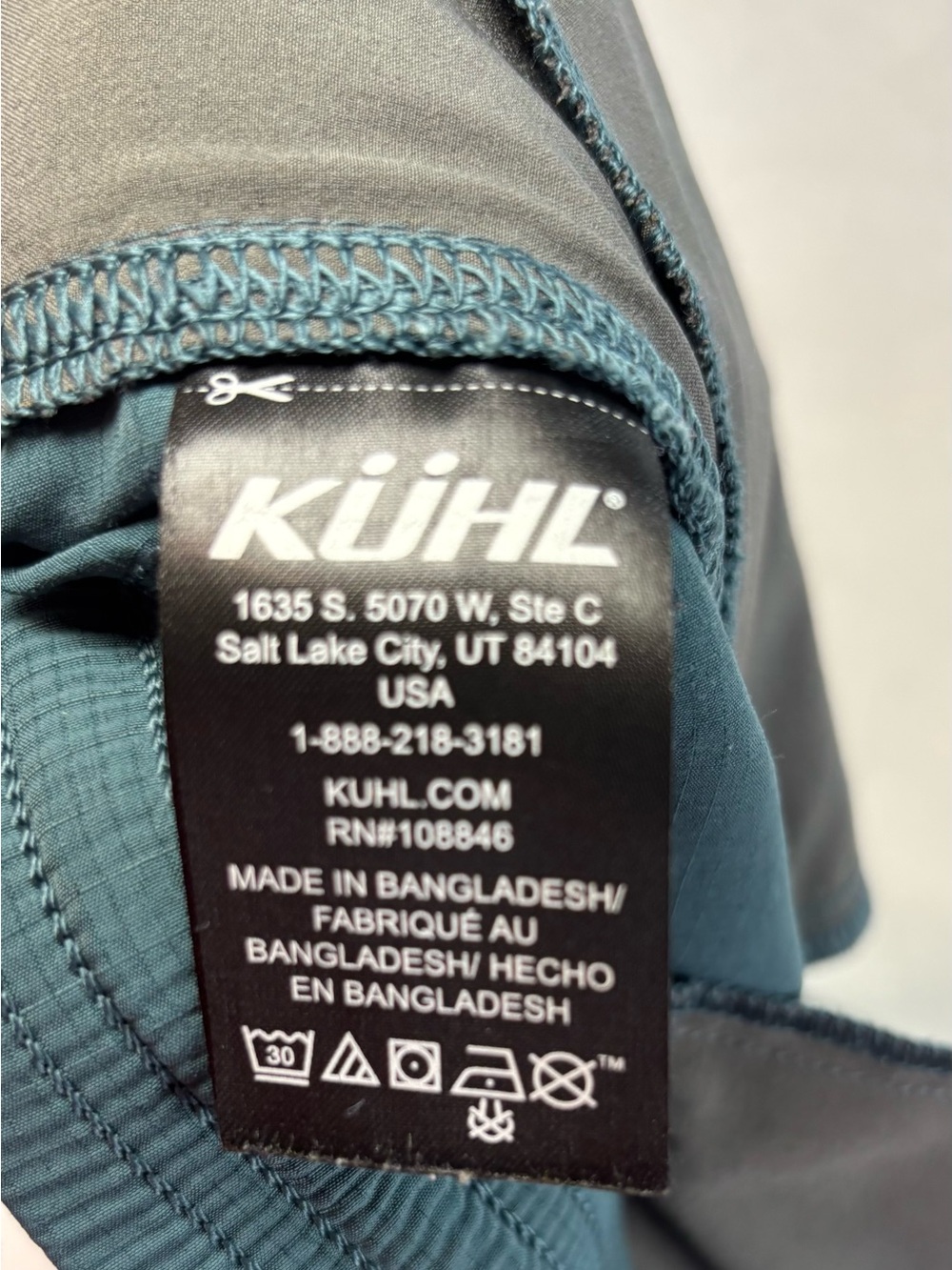 Kuhl Teal Jogger Pants XL Lightweight Outdoor Hiking Elastic Waist Stretch - Picture 7 of 8